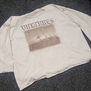 Cream Graphic Long Sleeve Tee